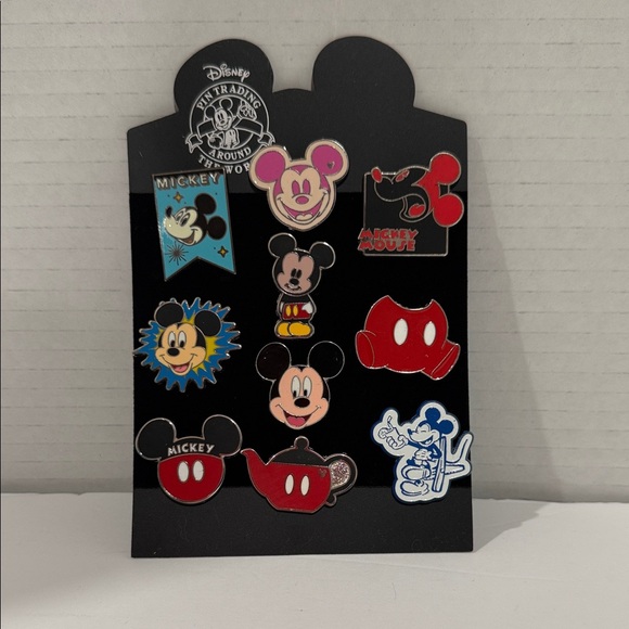 Mickey Mouse Paris Disney Park Pin Collection Set - Picture 2 of 2